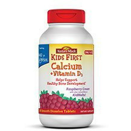 UPC 031604024307 product image for Nature Made Kids First Calcium + Vitamin D3 KidMelts Raspberry Cream 100 Smooth  | upcitemdb.com