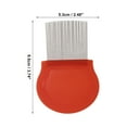thumbnail image 4 of Unique Bargains 1 Pc Durable Semi-circular Type Pet Grooming Brush for Pet 3.74"x2.48" Pink, 4 of 6