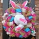 thumbnail image 1 of Conejo de pascua de trasero conejo primavera de Pascua decoración colgante ventana decoración colgante puerta frontal Soledad corona de conejo de pascua, 1 of 5
