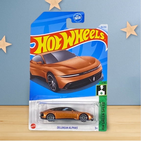 Hot Wheels Delorean Alpha5 85/250 HW Green Speed 7/10