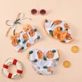 thumbnail image 2 of Uccdo 3Pcs Baby Girls Floral Print Swimsuit Toddler Halter Bikini Trunks Beach Hat Set 0-3Y, 2 of 7