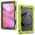 thumbnail image 2 of Case for Lenovo Tab 10.1 inch 2025 Release (TB-311FU/TB-311XU), 360 Rotating Stand Handle Pencil Holder Shoulder Strap Heavy Duty Shockproof Cover, Lime, 2 of 7