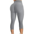 thumbnail image 2 of High-Waisted Yoga Leggings, Moisture-Wicking Performance Fabric, 24-inch Inseam, 4-way Stretch Design, For Running, Gym Workouts, Training, Lightweight Breathable Material, Athleisure Fashion,, 2 of 4