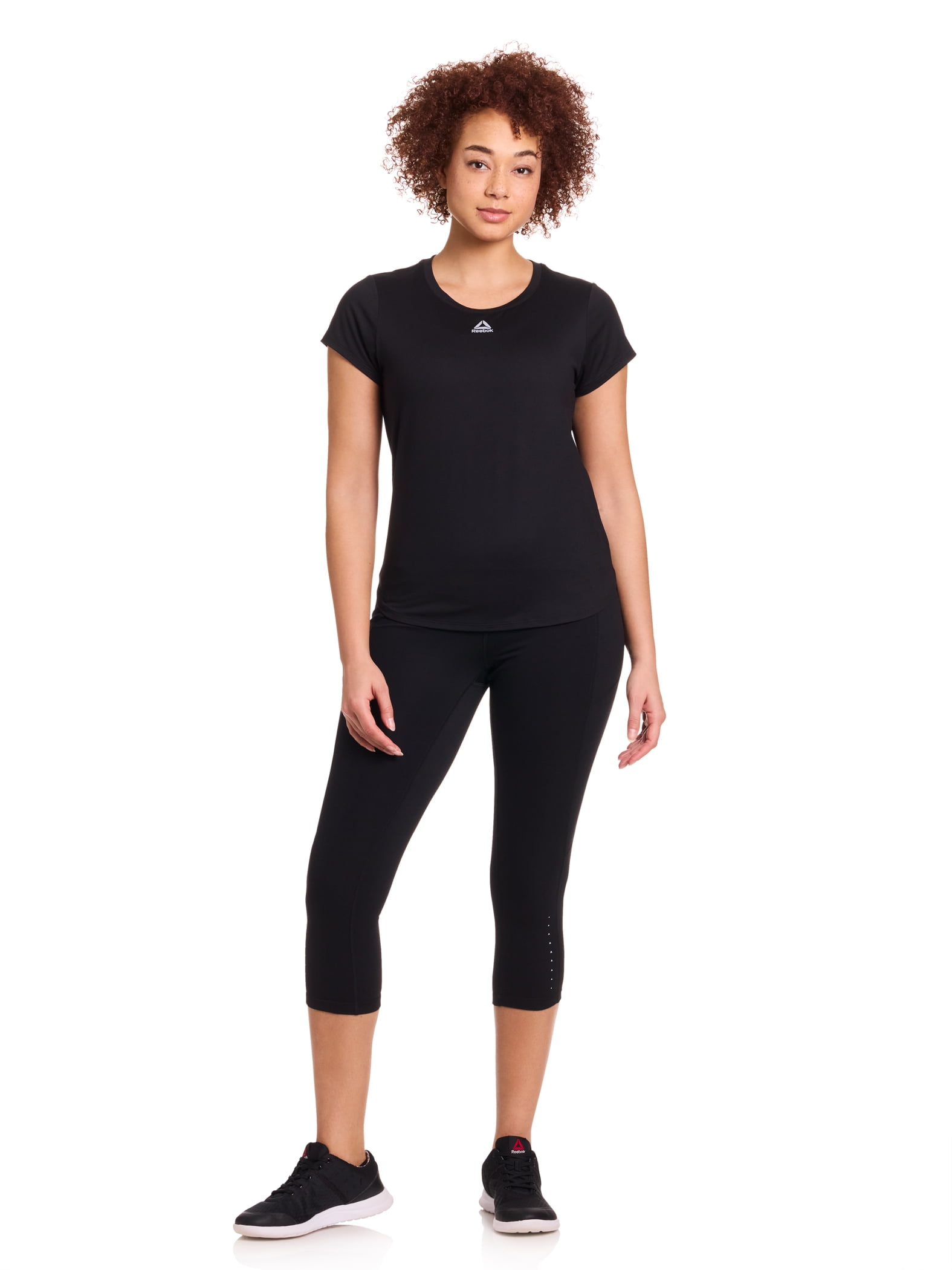 Reebok Women's On the Run High Rise Capri Legging, Sizes XS-XXXL