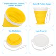 thumbnail image 4 of Uxcell Collapsible Cup, 2 Pack 200mL Travel Folding Cup for Camping, Yellow, 4 of 6