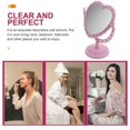 thumbnail image 2 of Vintage Desktop Makeup Mirror Creative Heart Shaped Mirror Rotatable Mirror, 2 of 4
