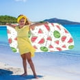 thumbnail image 7 of dinapents 75x150cm Quick-Dry Microfiber Beach Towel & Sand-Resistant Blanket with Summer Watermelon Print, Lightweight for Pool Yoga Travel Outdoor Activities, 7 of 7
