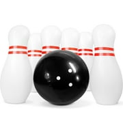 Giant Inflatable Bowling Set for Kids & Adults, One 14 inches Ball with Six 22 Inches Pins