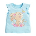 thumbnail image 3 of HILEELANG Toddler Girls' Cotton Short Sleeve Crewneck Tunic T-Shirts, 3 Pack (5T), 3 of 4