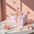 thumbnail image 4 of Pink Bow Wrapping Paper Roll for Kids Girls, GIRL Lettering with Flowers, Hearts, Sweet Baby Girl Age1 Gift Wrap for 1st Birthday, Baby Shower, Newborn Party Gifts, 17 In x 16.4 Ft, 4 of 14