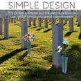 thumbnail image 6 of 2Pcs Memorial Flower Vase, Cemetery Vase with Stake, Grave Decorations, Plastic Flower Arrangement Holder, Funeral Floral Display,emetery Flower Holders for Grave Site Memorial Decor, 6 of 8