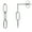 Silver, variant on Paperclip Chain Link Dangle Earrings for Women Gold or Silver Stainless Steel Ginger Lyne Collection