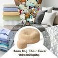 thumbnail image 4 of Toject Bean Bag Chair for Adults, Oversize Bean Bag Chair with Ottoman, Large Bean Bag Sofa with Removable Washable Cover, Lazy Sofa for Living Room, Beige, 5 Ft, 4 of 11