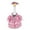 Pink, variant on Summer Porch Goose Outfit for 17 Inch Lawn Goose, Floral Skirt & Hat Costume for Patio Yard Outdoor Decoration, White