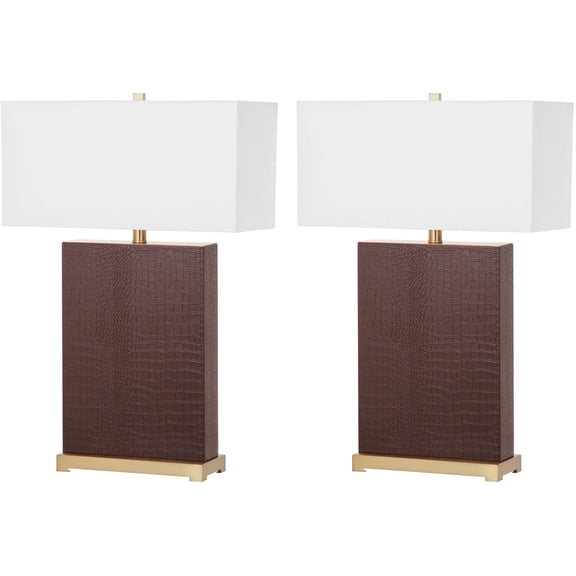 Safavieh Joyce Faux Table Lamp with CFL Bulb, Multiple Colors, Set of 2