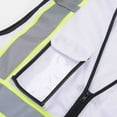 thumbnail image 4 of 3C Products Non-ANSI/ISEA 107-2015 Class 2 White Ultra Soft Mesh Surveyor Safety Vest w/ Multi-Pockets, Mic Tabs and Pen Holder - SV2520-M, 4 of 5