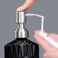 thumbnail image 4 of Botella de loción de vidrio, dispensador de jabón de prensa manual, contenedor de champú y gel de ducha rellenable, accesorio de baño de estilo nórdico para cocina, 4 of 6