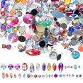 thumbnail image 1 of MasteelfCA 300pcs Flatback Rhinestone Manicure Rhinestone Crafting Embellishments Gems, 1 of 8