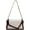 A03-white and Coffee, variant on Small Shoulder Bag Crossbody Purse for Women Crocodile Handbag Trendy Satchel Bag with 2 Removable Straps