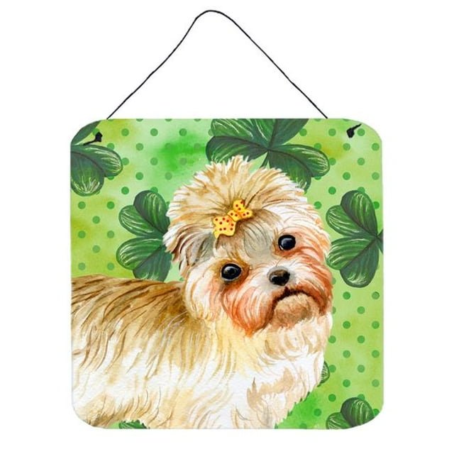 Morkie St Patricks Tirages Suspendus au Mur Ou à la Porte