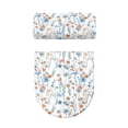 thumbnail image 2 of HELLHERO Butterfly Flowers Stylish Lid Cover Set for Toilet Soft Adjustable for Household, 2 of 8