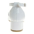 thumbnail image 4 of Laura Ashley Girls Low Heeled Dress Shoes. (Little Kids Big Kids), White Patent, 12, 4 of 7