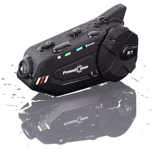 FreedConn Motorcycle Helmet Headset with Camera R1plus