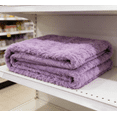 thumbnail image 3 of Extra Large Soft Throw Blanket for Couch 80x120cm - Double Sided Fluffy Velvet Blanket for Bed, Sofa Decor - All Season Cozy Blanket Gift for Women, Christmas, Wedding(Purple), 3 of 5