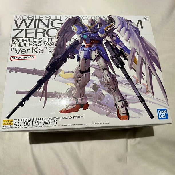 Figura de acción de Anime Bandai para niños MG 1/100 Wing Gundam Zero EW Ver. Ka modelo de montaje juguetes de mantequilla regaloszhangyuxiang zhangyuxiang unisex