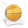 thumbnail image 3 of Better Display Cases Clear Acrylic Mini - Miniature (not Full Size) Basketball Display Case with White Risers and White Base (A015-WR), 3 of 4