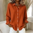 thumbnail image 2 of GUACER Gingham Button-Up Shirts for Women Long Sleeve Collared Loose Fit Casual Lightweight Blouses, 2 of 6
