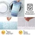 thumbnail image 6 of Ileading 3 Piece Bath Rug Set Microfiber Washable Non Slip Bathroom Rug and Mat Set, Light Blue, 6 of 14