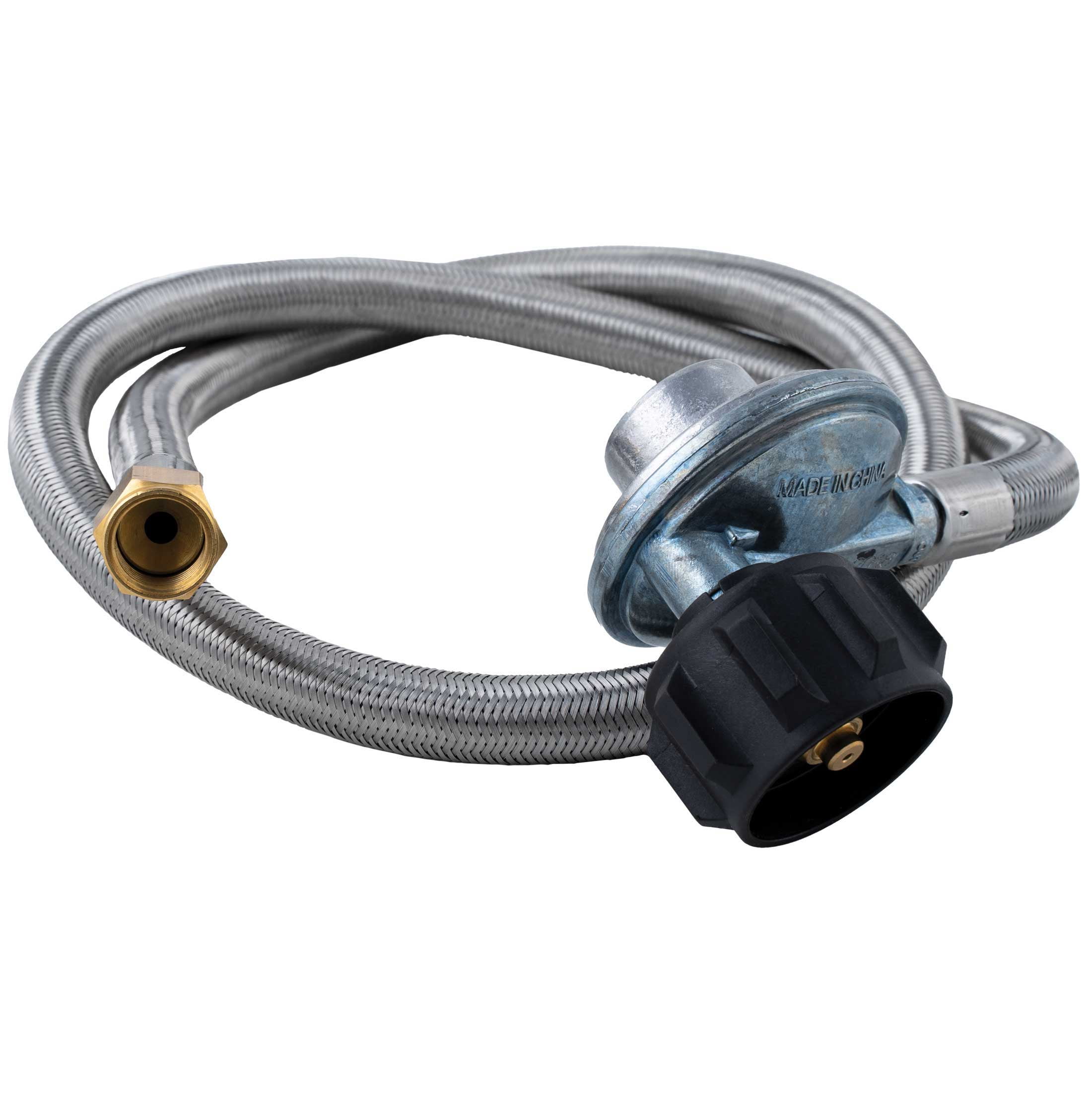 15FT Braided Propane Hose Regulator for Gas Grill, Fire Pit, Stove