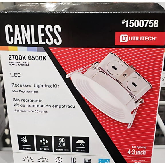 Utilitech Color Changing 4-in 55-Watt Equivalent W