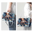 thumbnail image 3 of Fish Extra Large Canvas Picnic Blanket - Waterproof Outdoor Beach Mat with Carry Strap for Family - Foldable, Portable, and Durable - Camping, Park, and Travel - 200x200cm, 3 of 6