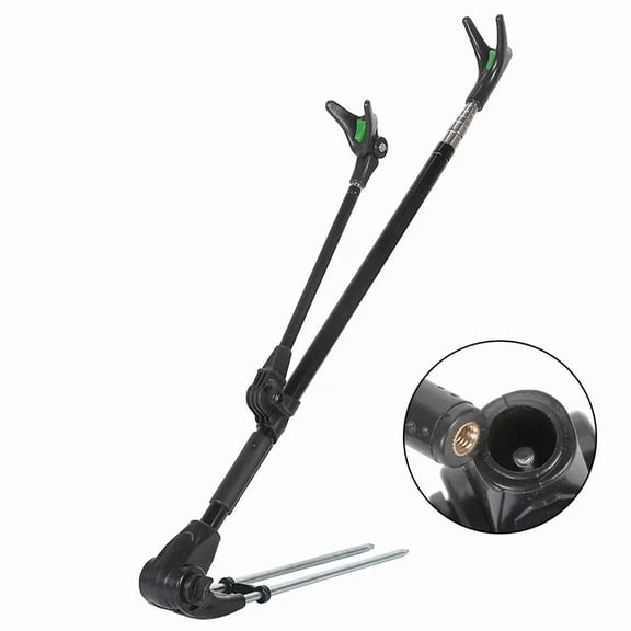 1.7M/2.1M/2.4M New Stainless Steel Thickened Telescopic Fishing Rod Bracket Fishing Rod Dual Purpose Bracket Fishing Rod Holder