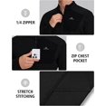 thumbnail image 5 of Grid Fleece Pullover Men Pioneer Camp 1/4 Zip Lightweight Warm, 5 of 6