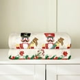 thumbnail image 5 of Flannel Blanket 40x50 Inch Soldier Fleece Blanket Xmas Holiday Fuzzy Plush Throw Christmas Red Flowers Cute Cartoon Living Room Decor, 5 of 5