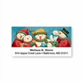 thumbnail image 1 of Snow Family Painted Portrait Sheeted Return Address Labels, 1 of 4