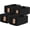 Black, variant on 4 Pack Storage Baskets for Shelves, Rectangle Cotton Rope Baskets for Organizing, Closet Storage Bins for Baby Toys, Decorative Woven Basket with Handles, 13''L x 8''W x 6''H, Black