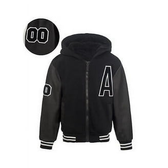 Kids Orange Safety Full Zip High Visibility Thick Fleece Hooded