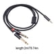 thumbnail image 2 of Seitruly Cable de audio Doble enchufe chapado en oro Diseño conveniente Cable adaptador Carcasa de aleación de aluminio Fuerte resistencia a la Type3 NO3, 2 of 5