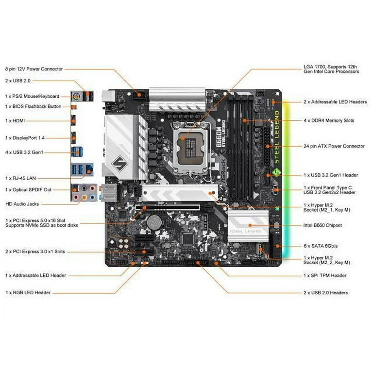 ASRock > B660M Steel Legend