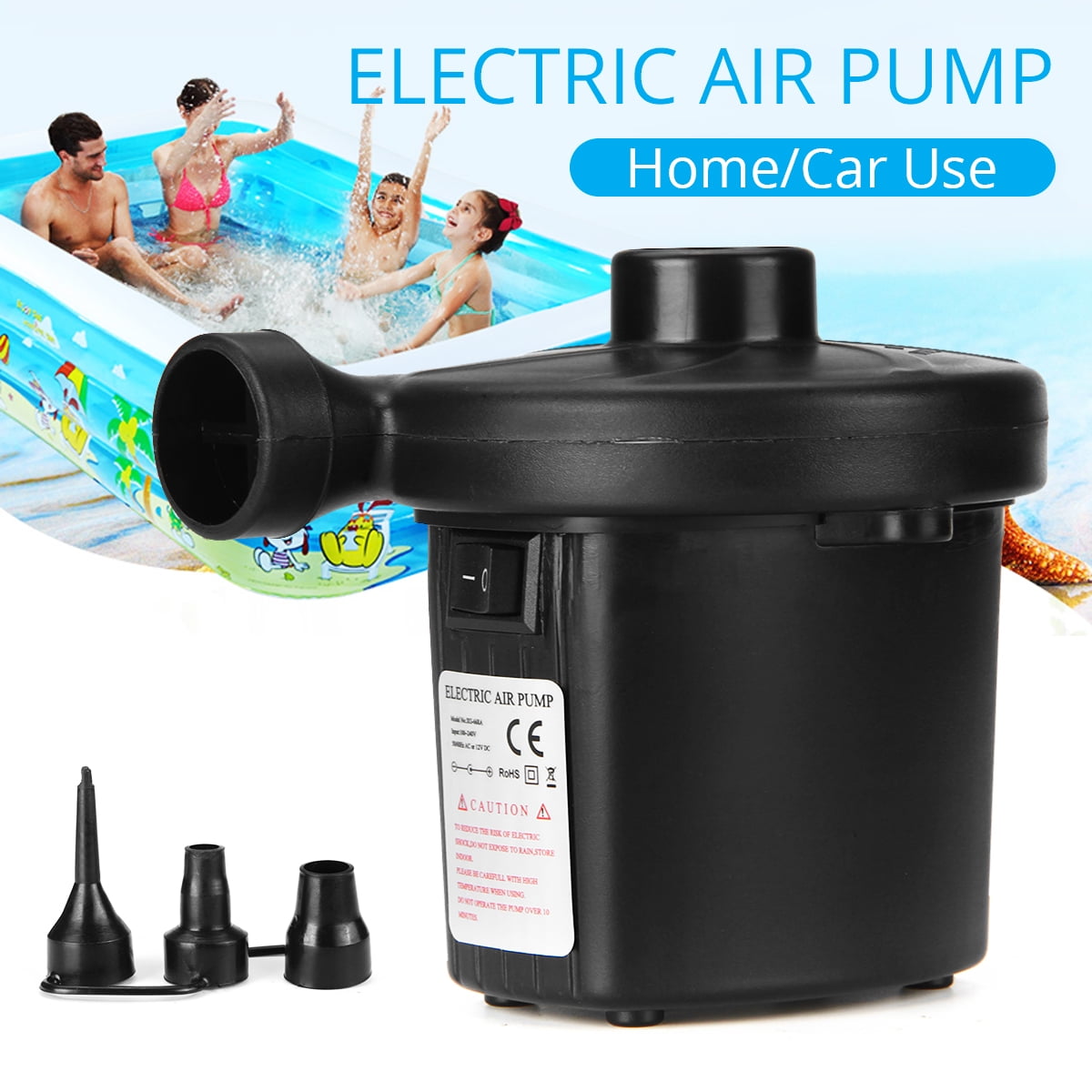 12V Electric Air Pump for Air Bed Mattress Pump Water Pool ...