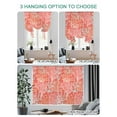 thumbnail image 4 of Orange Red Coral Coastal Tie Up Curtains for Windows 63 Inch Length Balloon Curtains Kitchen Adjustable Balloon Window Shade Ocean Nautical Seaside Beach Tie Up Valance Bathroom Curtain 52"x63", 4 of 6
