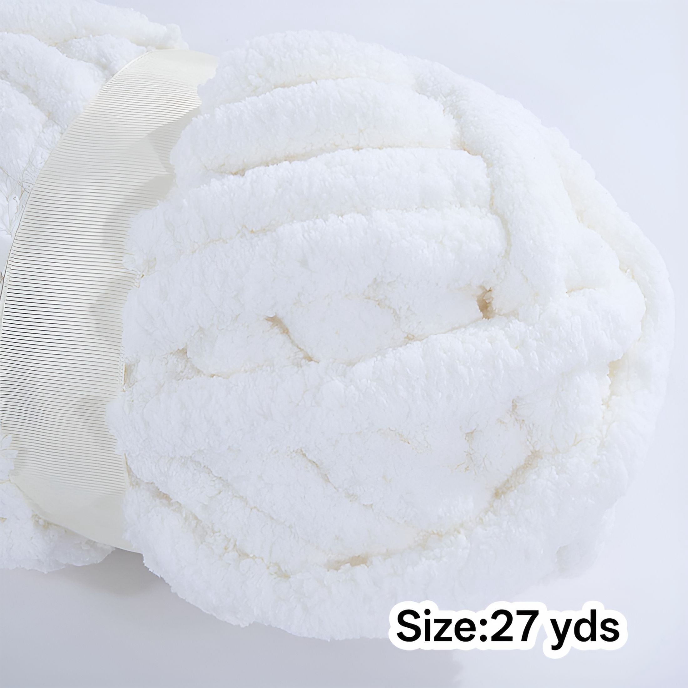 DESIGNICE 2026 New Chunky Yarn for Crocheting 1/2/4 Pack,Fluffy Jumbo Chenille Yarn,Super Soft Plush Yarn for Hand Woven Diy Crafts,Giant Thick Fuzzy Yarn for Hand Knitting(27 Yds,8 Oz Each Skein)