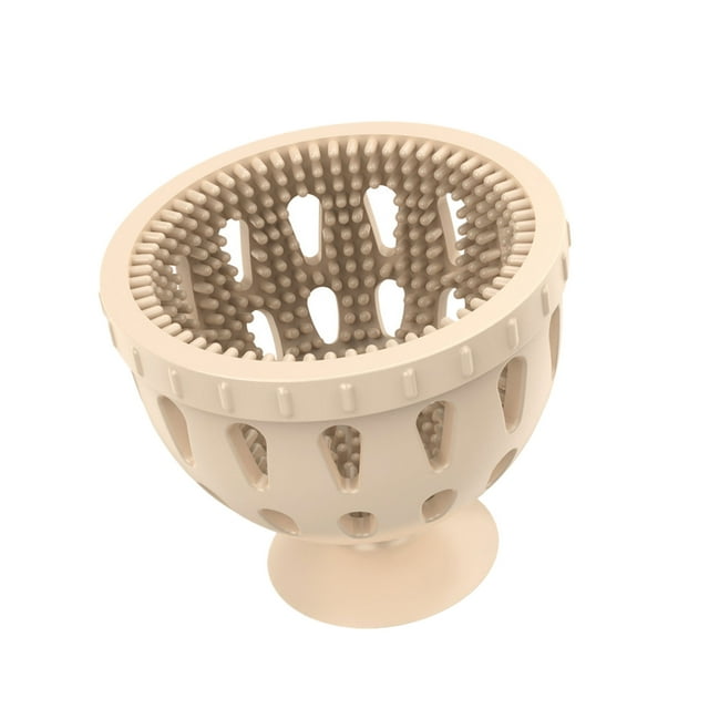 Injueey Cocina de silicona segura e inodora para limpiar huevos y también se puede utilizar para guardar huevos. Poder Cocina y Comedor beige