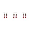 thumbnail image 2 of Qarigey 1 par de pendientes de gota para mujer, pendientes colgantes de botellas de cristal con flores a la moda, joyería para oreja de aniversario para Type1 NO1 Qarigey CBP308081, 2 of 6