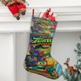 thumbnail image 2 of Tortugas Ninja Adolescentes Mutantes Tema: Calcetines de Navidad, fino lino blanco para colgar en escaleras y chimenea, decoración navideña para el hogar, regalo de Navidad. 54cm × 38cm, 2 of 5