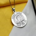 thumbnail image 5 of Picturesongold.Com Saint Sara Religious Medal Necklace Pendants Adult-3/4 inch Nickel 14K White Gold, 5 of 8